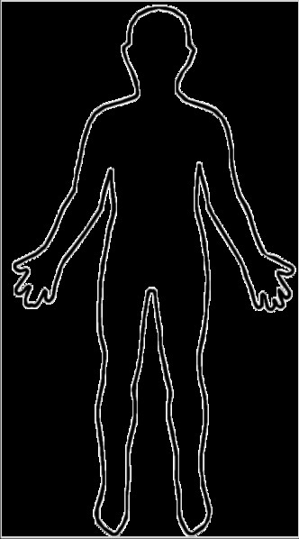 Human Body Outline Printable File Outline Body