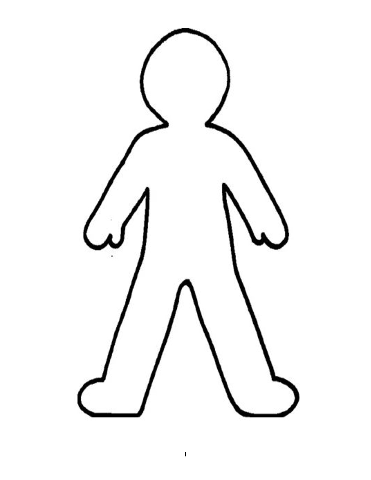 Human Body Outline Printable Human Body Outline Printable Cliparts