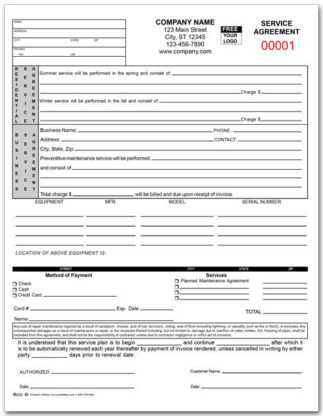 Hvac Maintenance Contract Template Air Conditioning Maintenance Contract Template