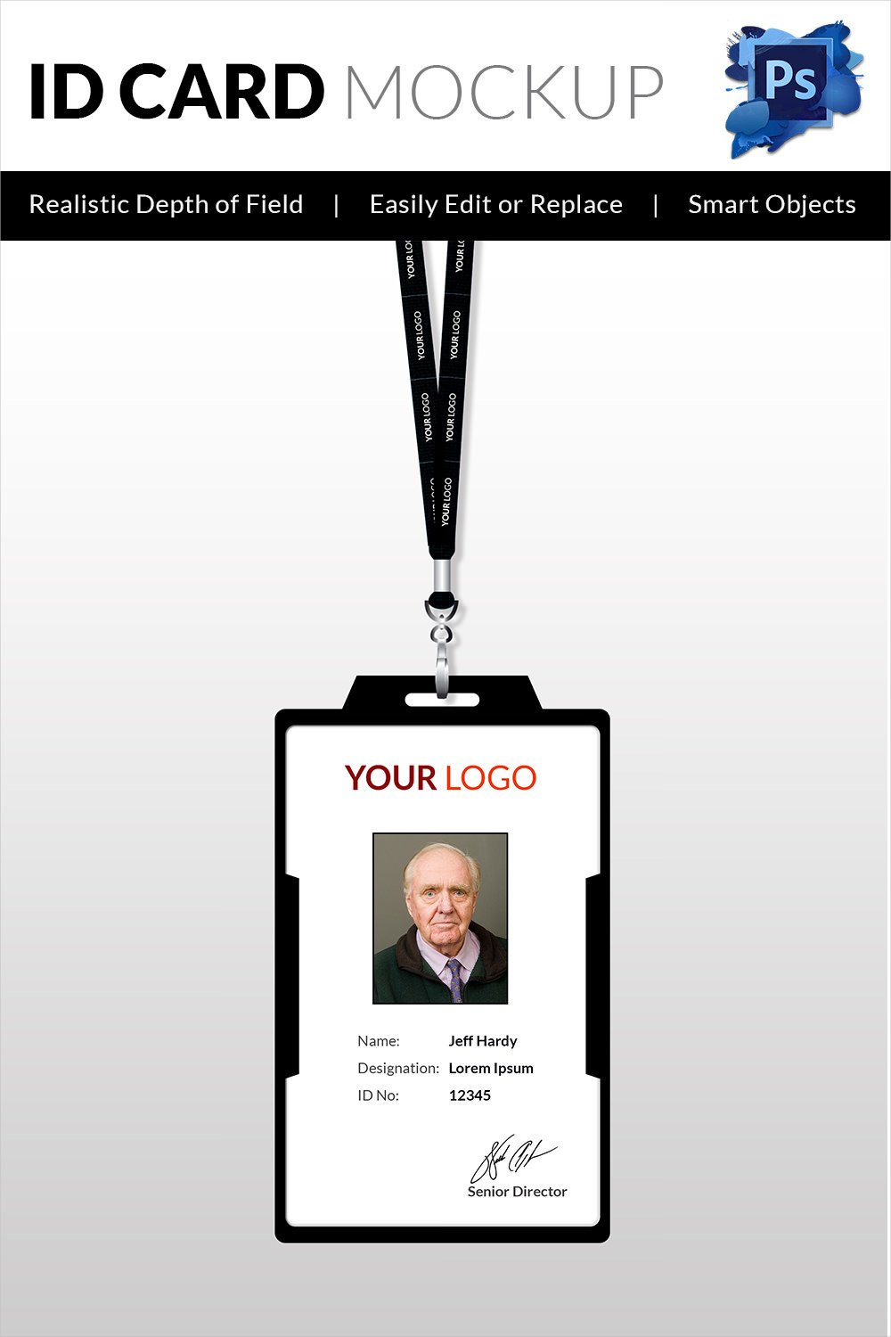 Id Badge Template Free Online 18 Id Card Templates – Free Psd Documents Download
