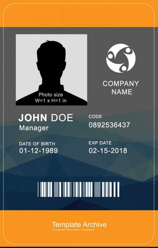 Id Card Template Free 16 Id Badge &amp; Id Card Templates Free Template Archive