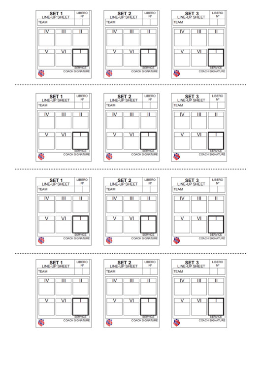 Ihsa Volleyball Lineup Sheet Volleyball Lineup Sheet Printable Pdf