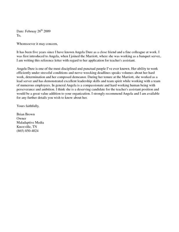 Immigration Recommendation Letter Sample Letter Re Mendation for Immigration