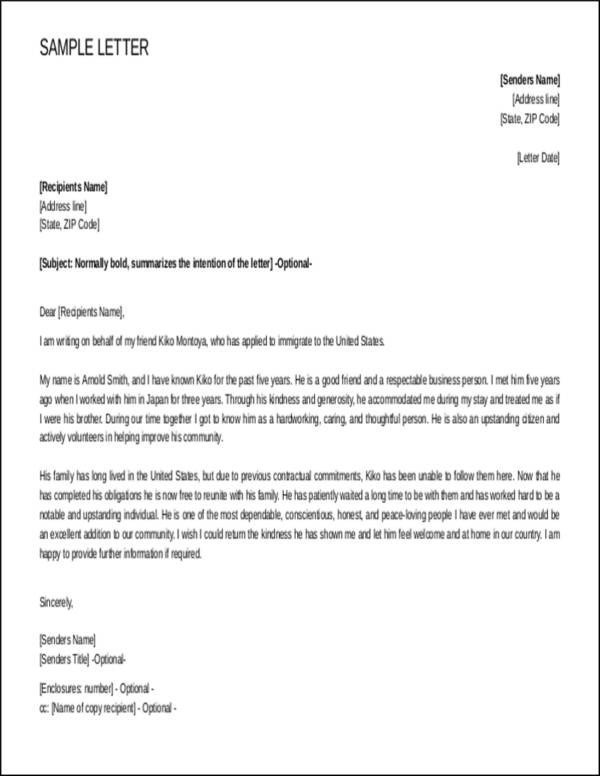 Immigration Recommendation Letter Sample Steps to Writing A Reference Letter for Immigration