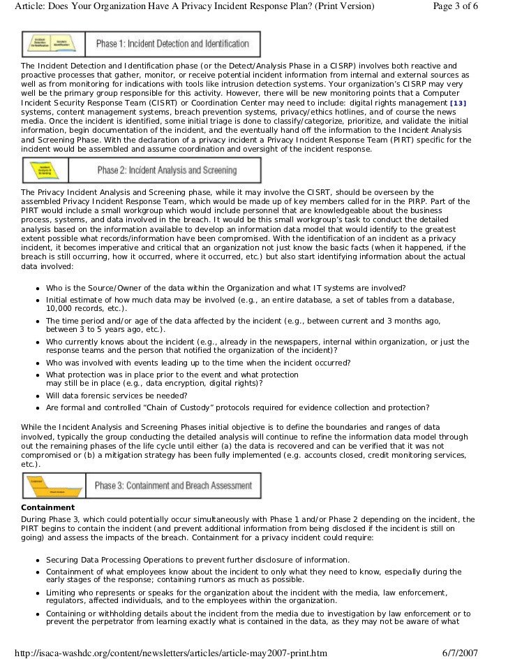 Incident Response Plan Template 19 Of Cyber Security Incident Response Template
