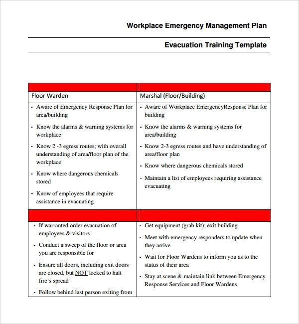 Incident Response Plan Template Sample Emergency Response Plan Template 9 Free