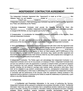 Independent Contractor Contract Template Create An Independent Contractor Agreement
