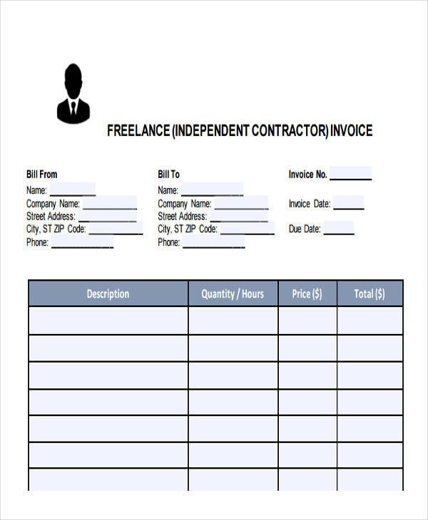 Independent Contractor Invoice Template 45 Invoice Templates Word Pdf