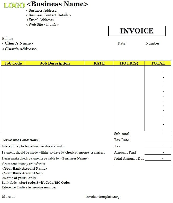 Independent Contractor Invoice Template Freelance Contractor Invoice Template 12 Ideas to organize