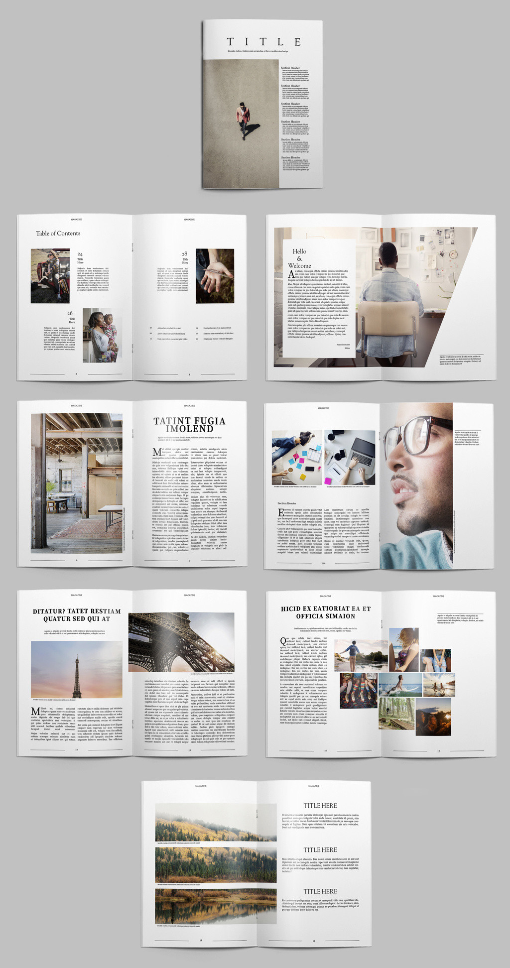 Indesign Book Layout Template Free Indesign Magazine Templates