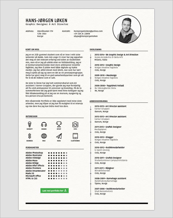 Indesign Resume Template Free Download 20 Best Free Resume Cv Templates In Ai Indesign &amp; Psd