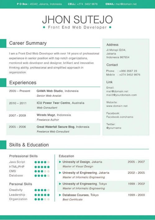 Indesign Resume Template Free Download Adobe Indesign Resume Template Jobresumesample