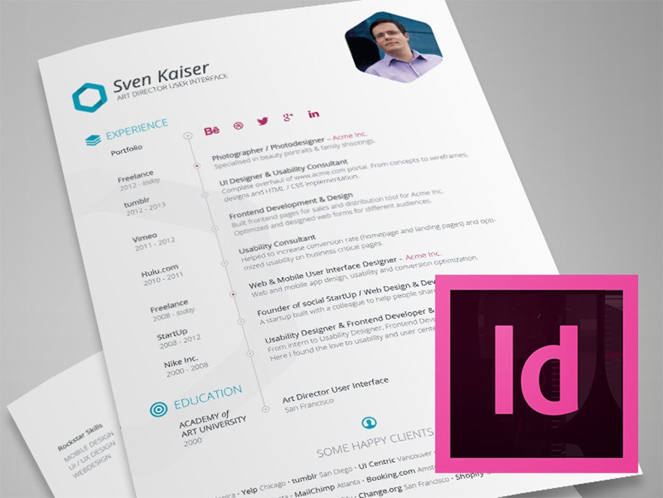 Indesign Resume Template Free Download Best Free Resume Templates for Designers