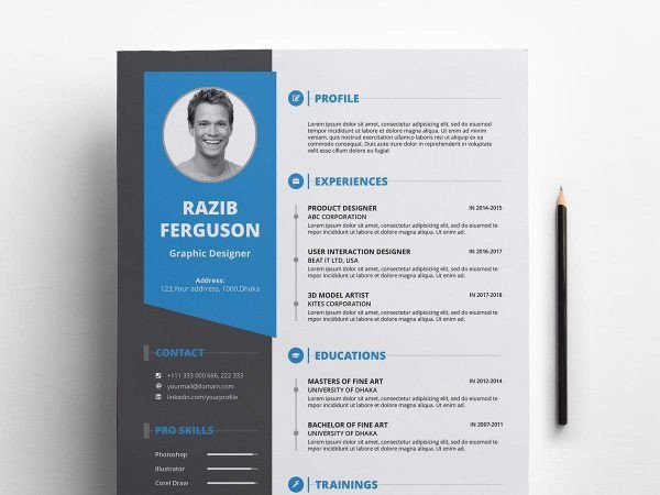 Indesign Resume Template Free Download Indesign Resume &amp; Cv Template Free Download 2019