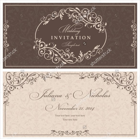 Indesign Wedding Invitation Template Wedding Invitation Template 71 Free Printable Word Pdf