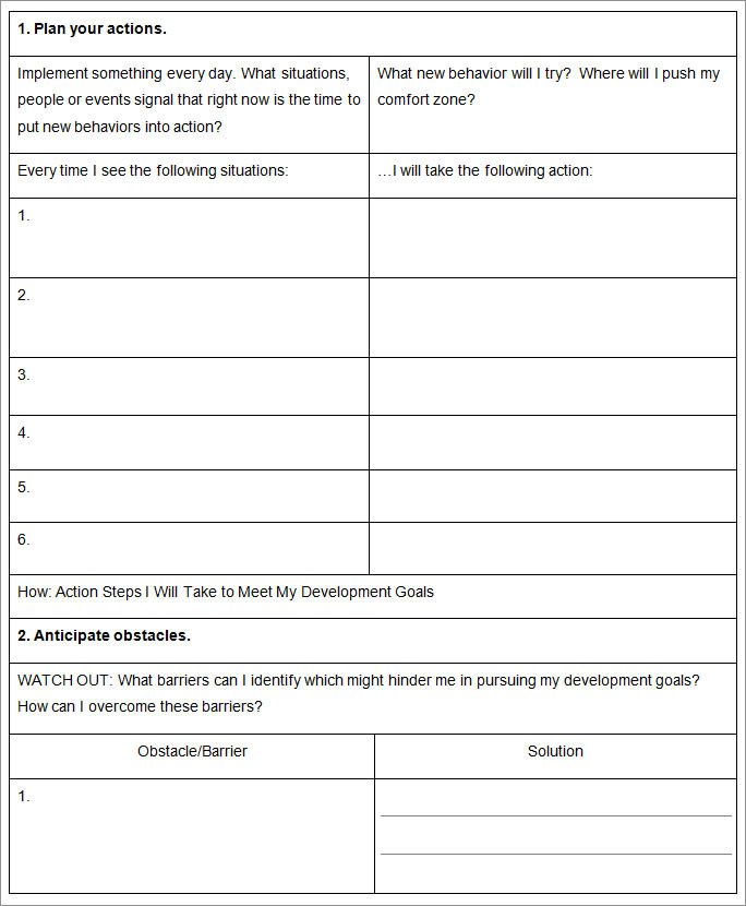 Individual Development Plan Template Individual Development Plan Template 11 Free Pdf Word