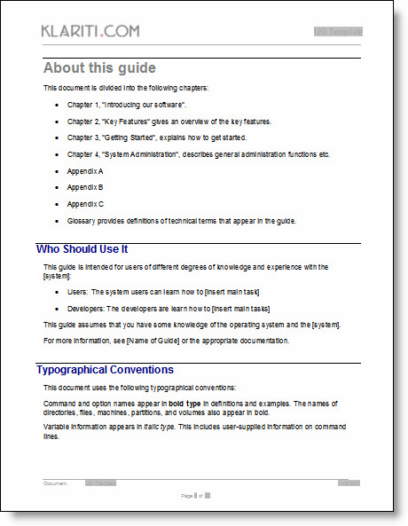 Instruction Manual Template Word User Guide Template – Download Ms Word Templates and Free