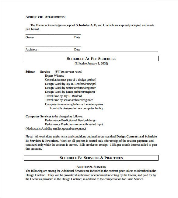 Interior Design Contract Sample Interior Design Contract Template 12 Download Documents