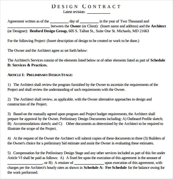 Interior Design Contract Sample Sample Interior Design Proposal Template 16 Free