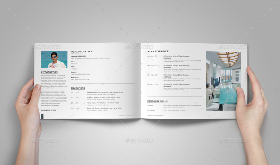 Interior Design Portfolio Template Interior Design Portfolio Template by Habageud