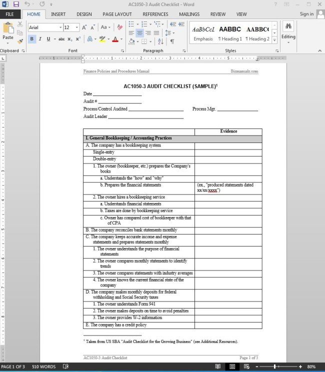 Internal Audit Checklist Template Excel 38 Brilliant Template Samples for Audits Thogati