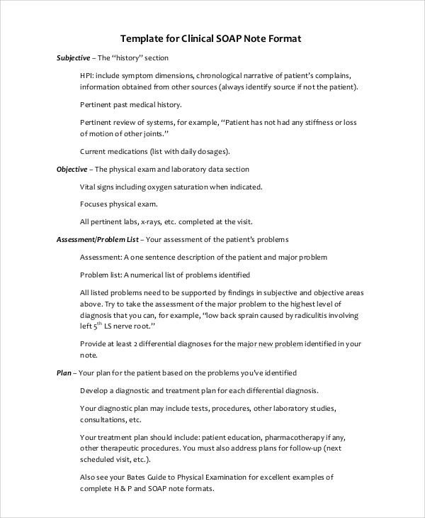 Internal Medicine soap Note Template 38 Notes Samples Google Docs Ms Word Apple Pages