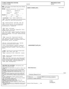 Internal Medicine soap Note Template soap Notes Dentistry Example