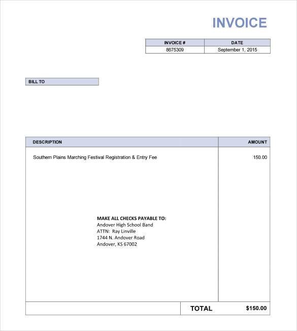 Invoice Template Google Drive Google Invoice Template 25 Free Word Excel Pdf format