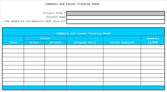 Issue Tracking Template Excel 9 issue Tracking Templates Free Sample Example format