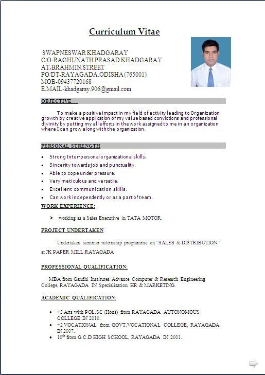 It Resume Template Word Download Resume format &amp; Write the Best Resume