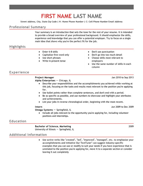 It Resume Template Word Free Resume Templates for Word the Grid System