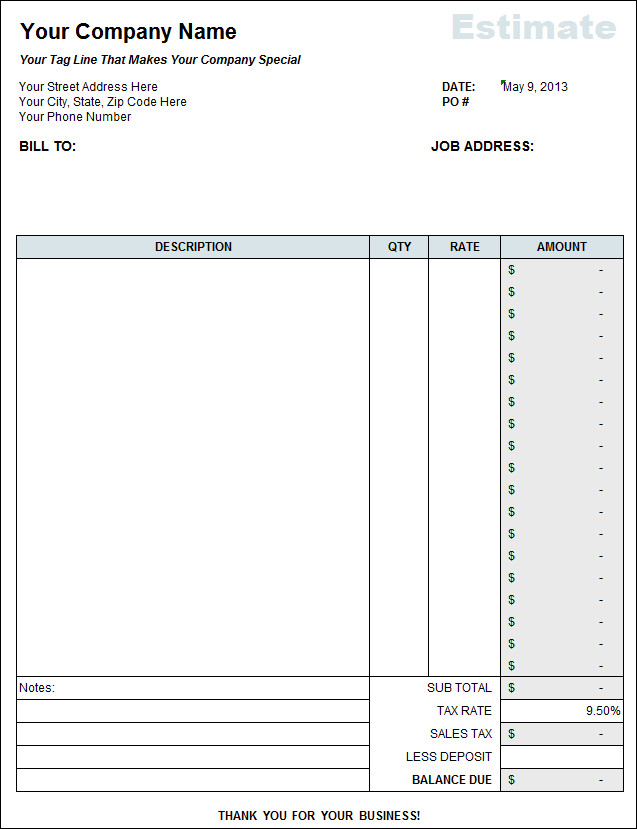 Itemized Fee Worksheet Excel Itemized Home Cleaning Invoice