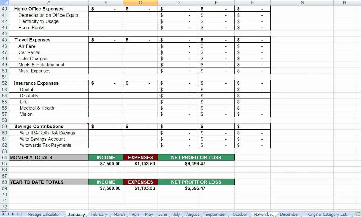 Itemized Fee Worksheet Excel Realtor Itemized Tax Deductions Wmv