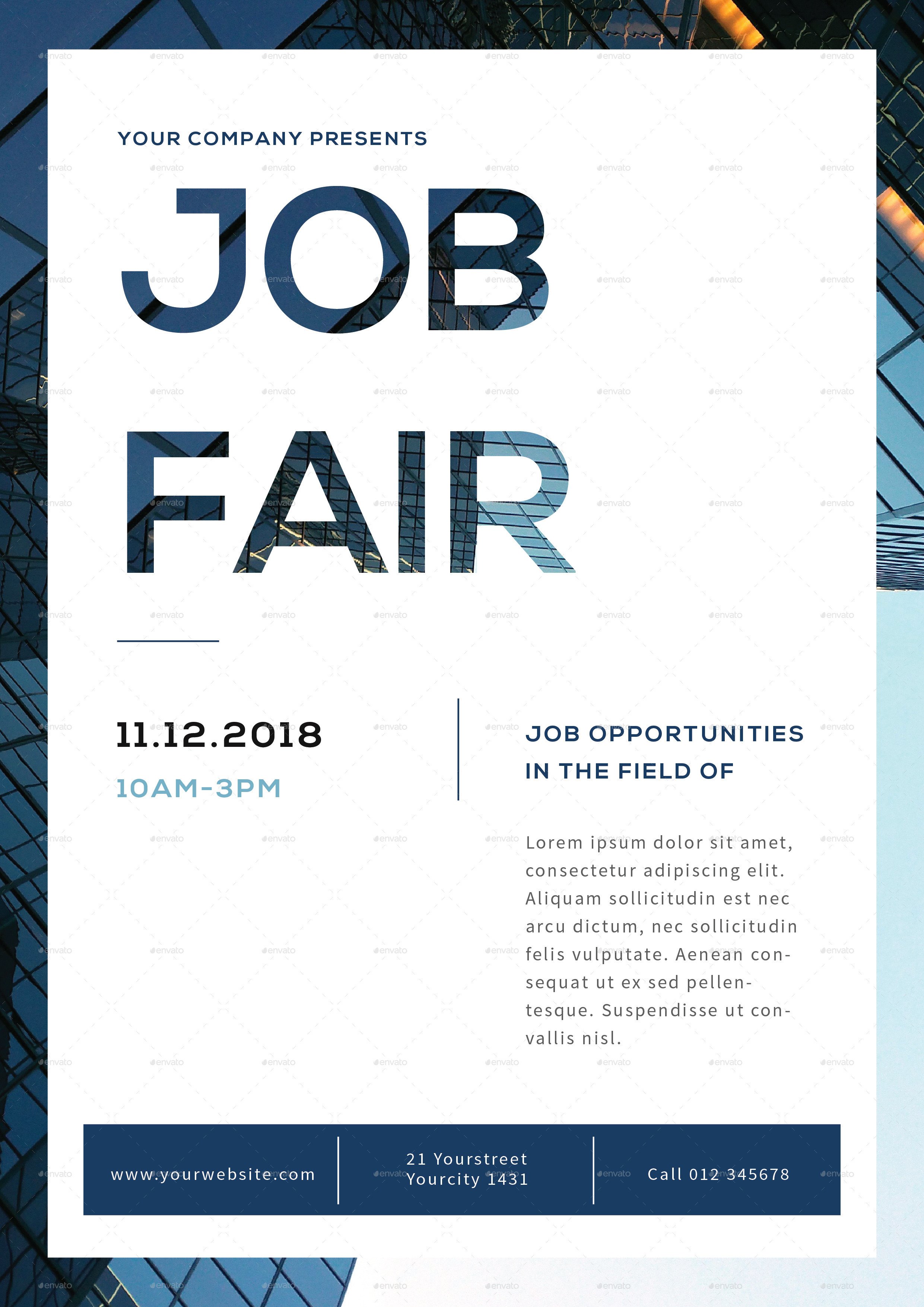 Job Fair Flyer Template Job Fair Flyer by Infinite