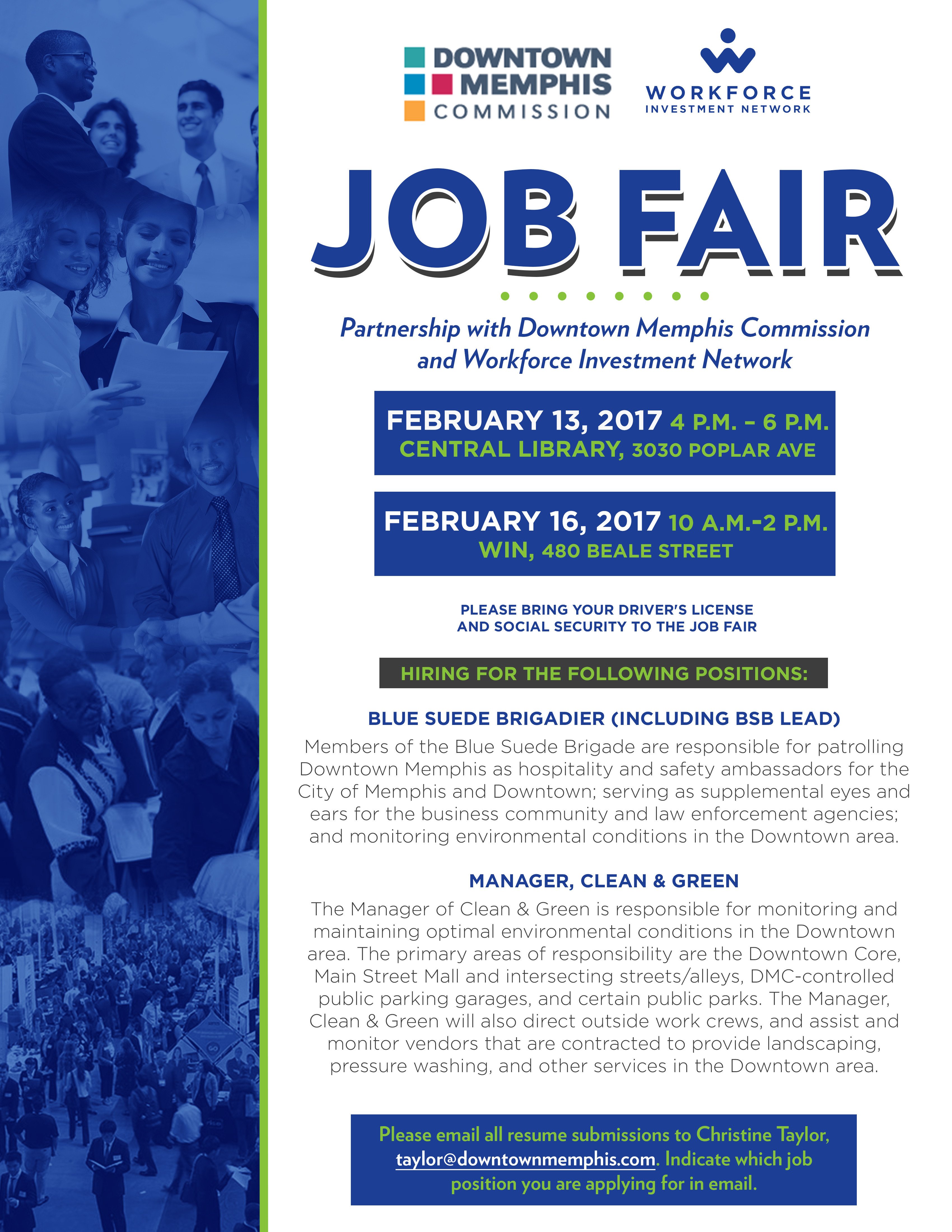 Job Fair Flyer Template Job Fair Hosted by Downtown Memphis Mission and