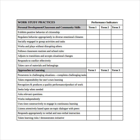 Kindergarten Report Card Template 14 Progress Report Card Templates Docs Word Pdf Pages