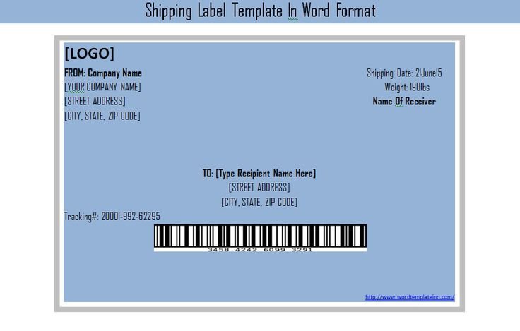 Label Templates In Word Get Shipping Label Template In Word format