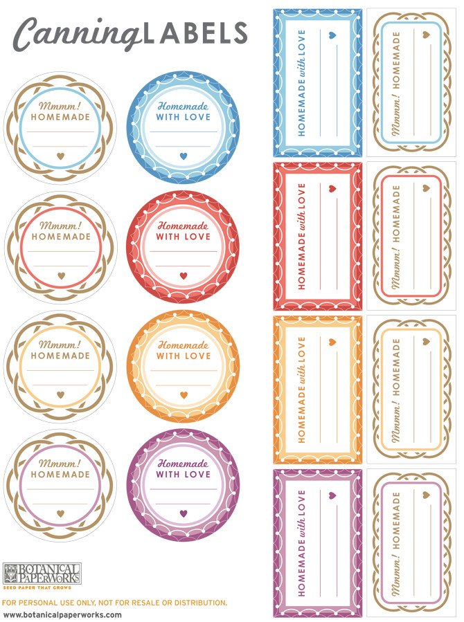 Labels for Jars Template Free Printable Canning Labels Blog