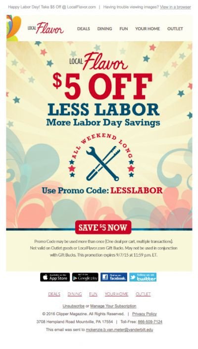 Labor Day Email Template top 5 Labor Day Email Templates to Flatter Your Subscribers