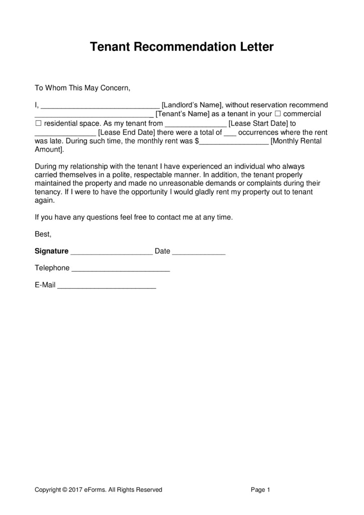 Landlord Reference Letter Sample Landlord Reference Letter