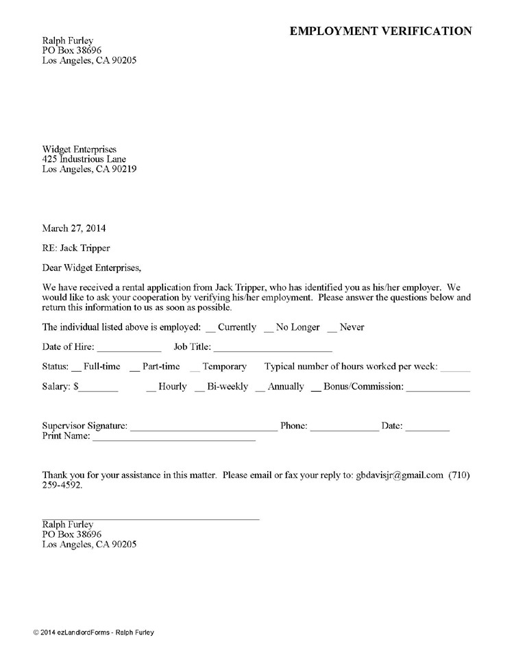 Landlord Verification form Template Printable Sample Rental Verification form form