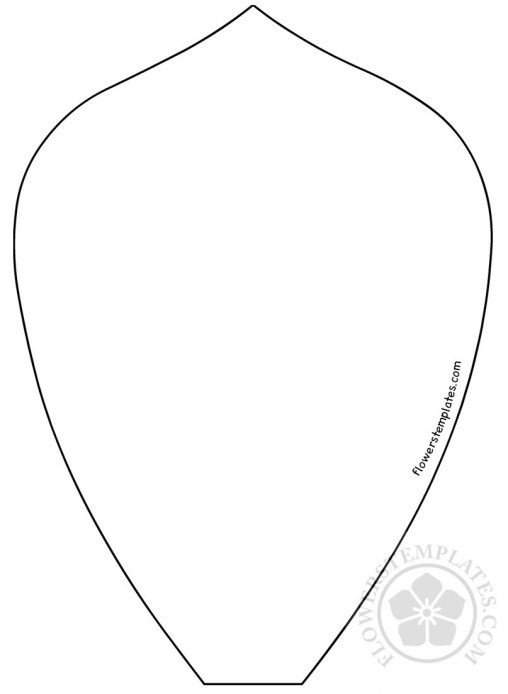 Large Flower Petal Template Flower Petal