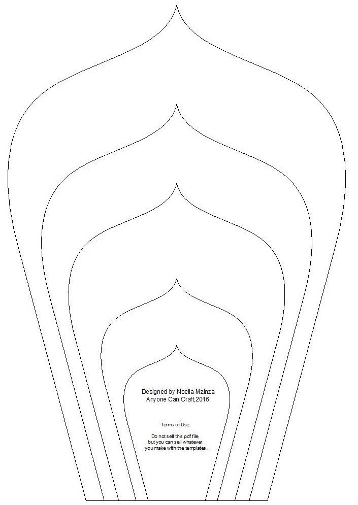 Large Flower Petal Template Flower Petals – Anyone Can Craft