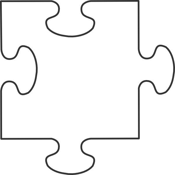 Large Puzzle Piece Template Blank Puzzle Pieces