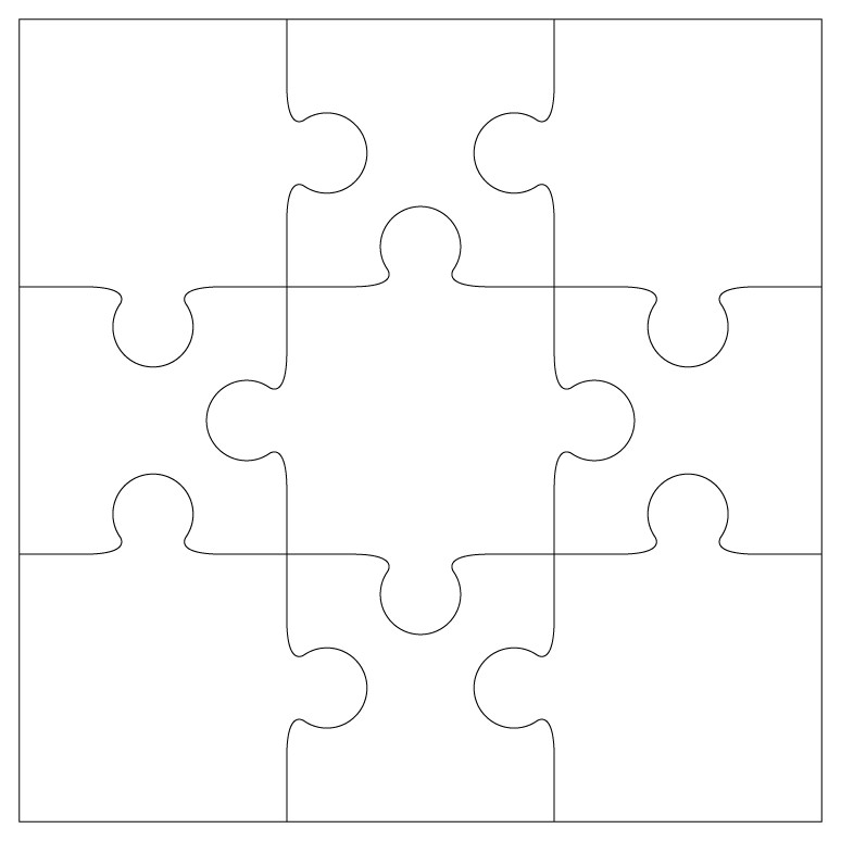 Large Puzzle Piece Template Printable Blank Puzzle Pieces Clipart Best