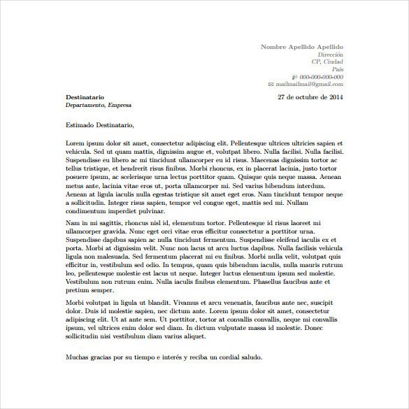 Latex Cover Letter Template 5 Latex Cover Letter Templates Free Sample Example