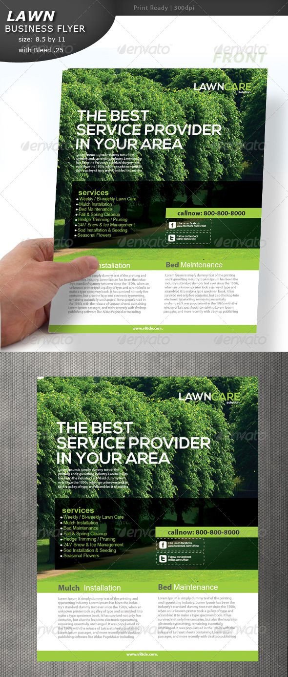 Lawn Care Flyer Template Free Lawn Care Flyer