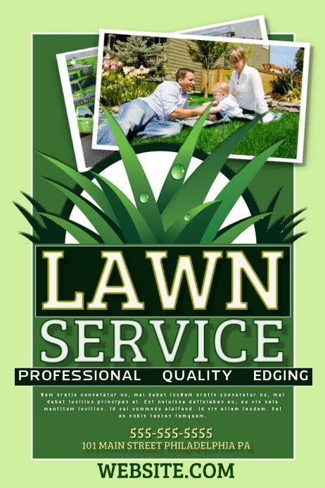 Lawn Care Flyer Template Free Lawn Service Template