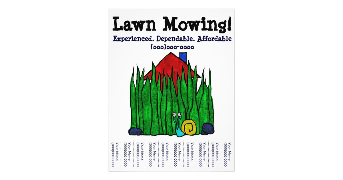 Lawn Care Flyer Template Word Lawn Mowing Lawn Care Yard Word Custom Flyer