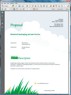 Lawn Care Proposal Template Free How to Write Your Own Lawn Care and Landscaping Services